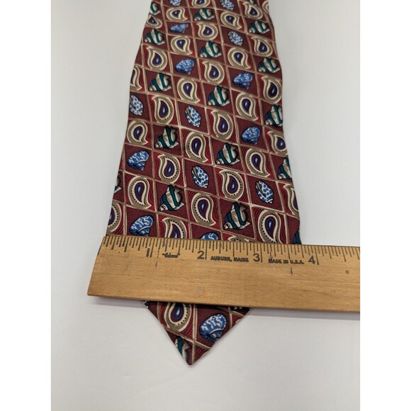 Vintage Christian Dior Monsieur Shell/Fish Pointed Classic Necktie Tie‎ - Picture 4 of 8